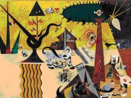 'Miró: tierra', museo thyssen-bornemisza, Madrid
