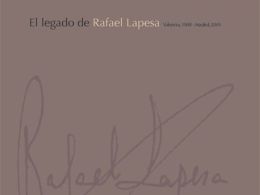 'El legado de rafael lapesa', biblioteca Valenciana (Valencia)