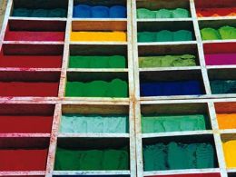 'Colores de asia', buhardilla de la sala de armas de la ciudadela, pamplona