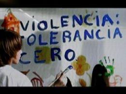'Violencia: tolerancia cero', plaza mayor, el ejido (almería)