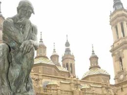 'Arte en la calle: auguste rodin', calle alfonso i, Zaragoza