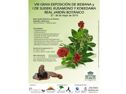 'Viii gran exposición de ikebana y i de suiseki, kusamono y kokedama', real jardín botánico, Madrid