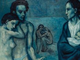 Llega a Barcelona la obra de picasso 'viaje a través del azul: la vida'
