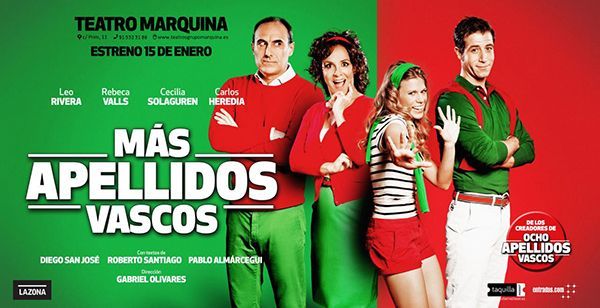 'Más apellidos vascos' llega al teatro en Madrid
