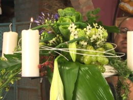 Cómo hacer un candelabro floral