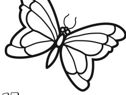 Colorear la mariposa