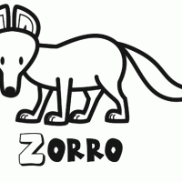 Colorear a un zorro