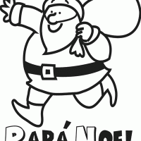 Colorear a papá noel