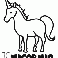 Colorear a un unicornio