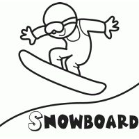 Colorear snowboard
