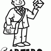 Colorear a un cartero