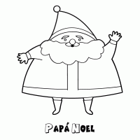 Colorear a papá noel