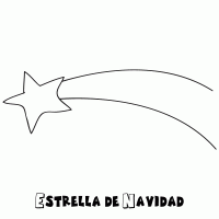 Colorear una estrella de navidad