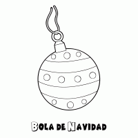 Colorear una bola de navidad
