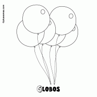 Globos para colorear