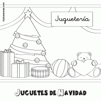 Colorear juguetes de navidad
