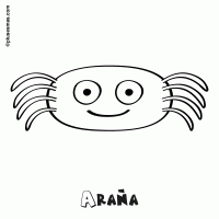 Colorear una araña