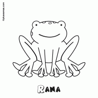 Colorear una rana