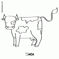 Vaca para colorear