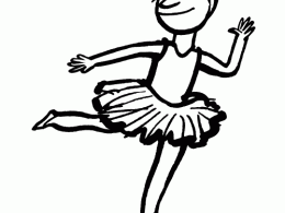 Colorear a una bailarina