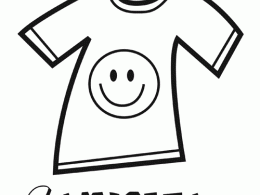 Colorear una camiseta divertida