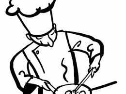 Colorear a un cocinero