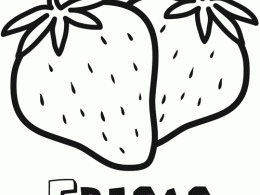 Colorear unas fresas