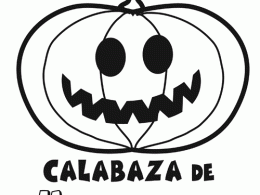 Colorear la calabaza de halloween