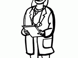 Colorear a un médico