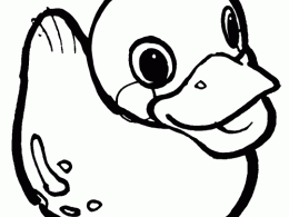 Colorear un patito de goma
