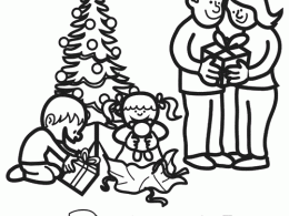 Colorear los regalos de navidad