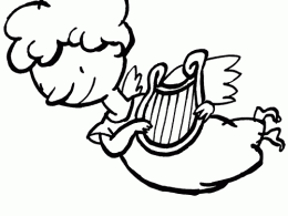 Colorear a un ángel