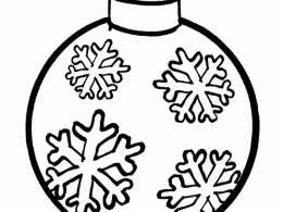 Colorear una bola de navidad