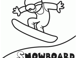 Colorear snowboard