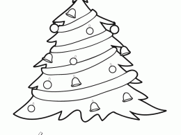 Colorea un árbol de navidad