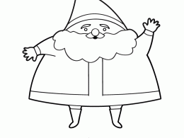 Colorear a papá noel