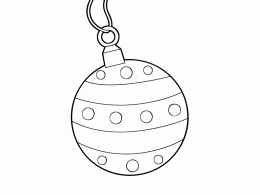 Colorear una bola de navidad
