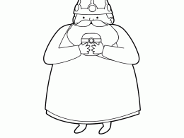 El rey melchor para colorear