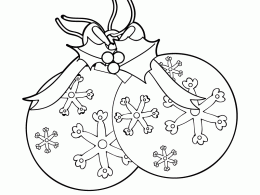 Adornos de navidad para colorear