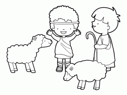 Pastorcillos para colorear