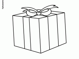 Regalo de cumpleaños para colorear