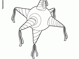 Piñata para colorear