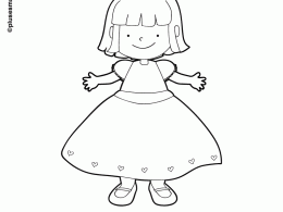 Colorear un disfraz de princesa