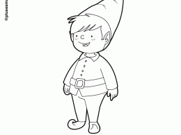 Colorear un disfraz de duende