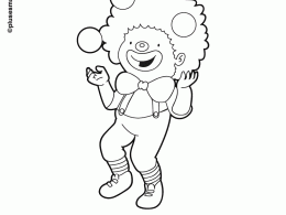 Colorear un disfraz de payaso