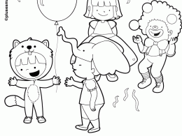 Colorear una fiesta de carnaval