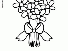 Colorear un ramo de flores