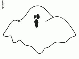 Colorear fantasma de halloween