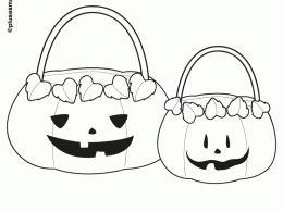 Colorear ollas de calabazas para halloween