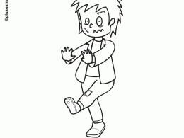 Colorear un disfraz de zombi